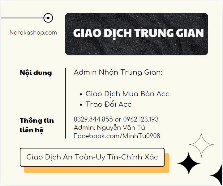 Giao Dịch Trung Gian Mua Bán Acc Naraka Bladepoint